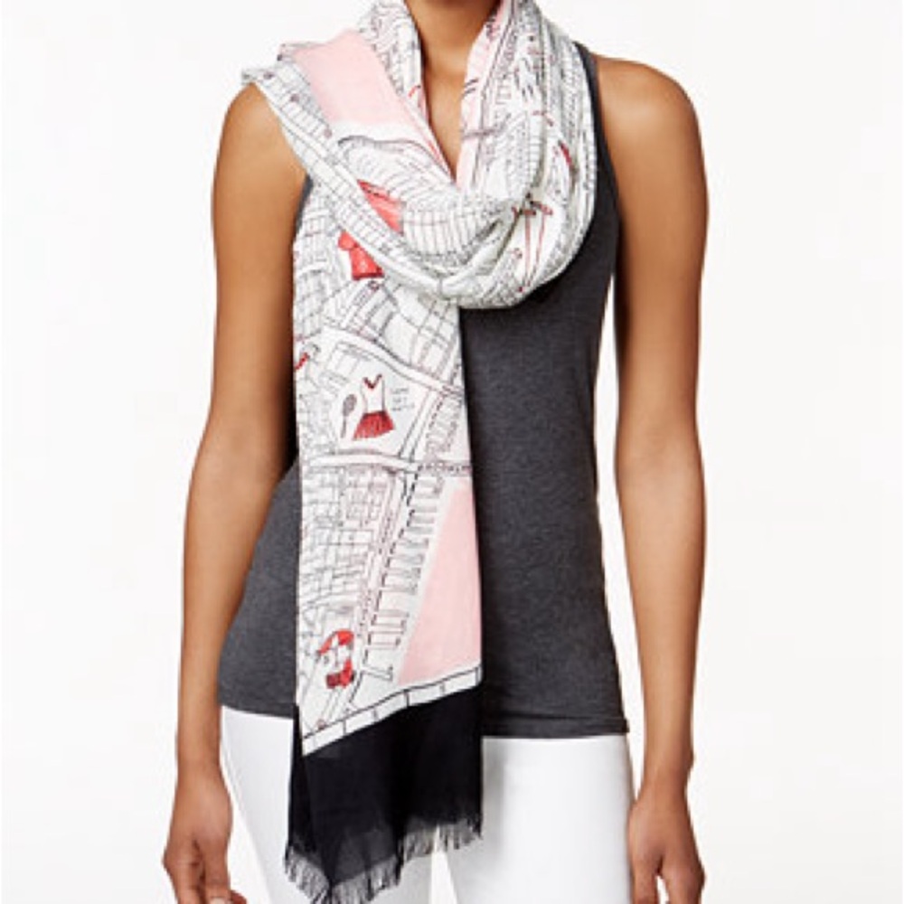 RARE Kate Spade New York City Map scarf